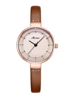 Meibin Women's Leather Analog Watch M1061-KRG 