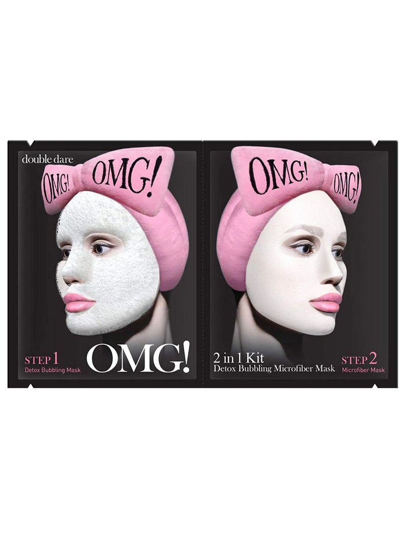 ماسك OMG 2 في 1 للتخلص من السموم بالألياف الدقيقة