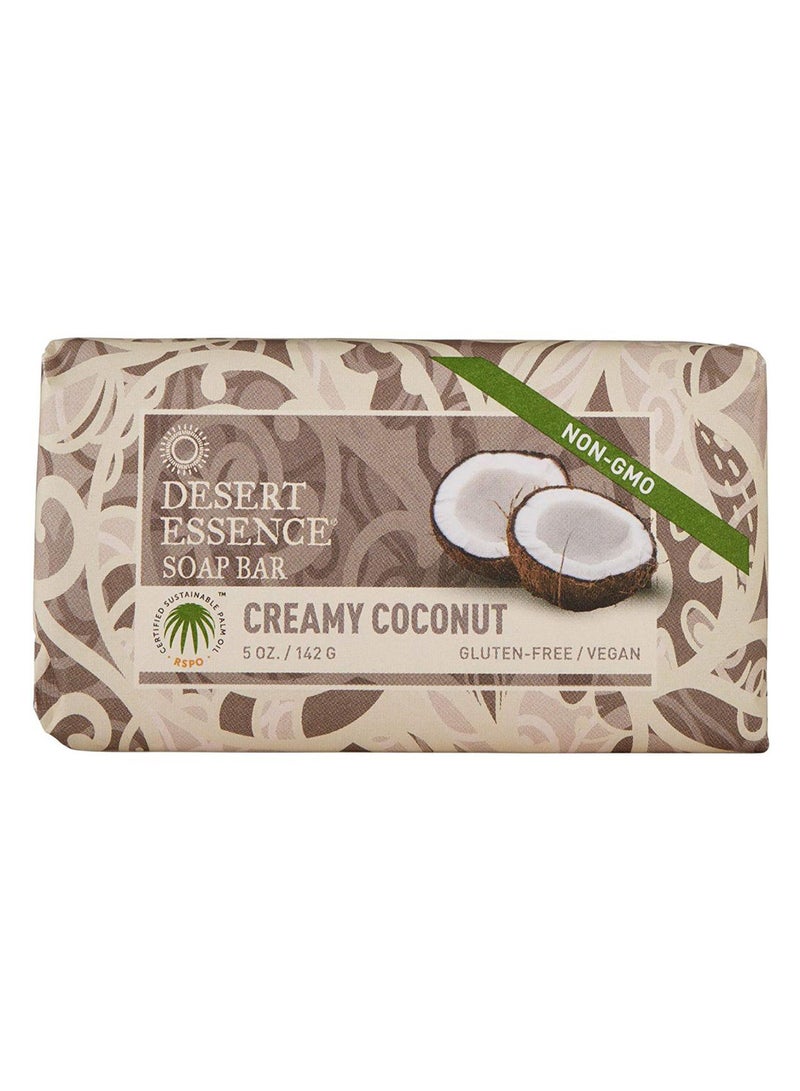 DESERT ESSENCE Creamy Coconut Bar Soap 142grams 