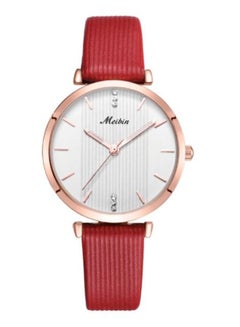 Meibin women Leather Analog Watch M1151-RRG 