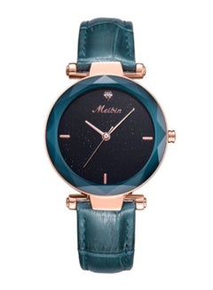 Meibin women Leather Analog Watch M1178-BLRG 