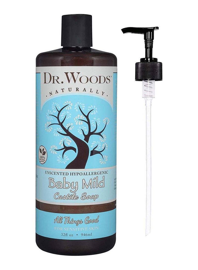 د.وودز زجاجة صابون بيبي مايلد كاستيل مزودة بمضخة