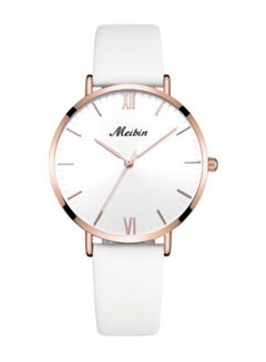 Meibin women Leather Analog Watch M1132-WRG 