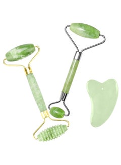 eyxformula 2-Piece Face Roller And Massager Green/Silver/Gold 