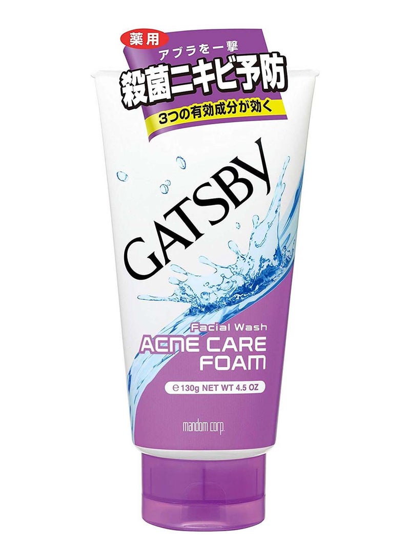 GATSBY - Facial Wash Triple Care Acne Form 130grams - Image 1