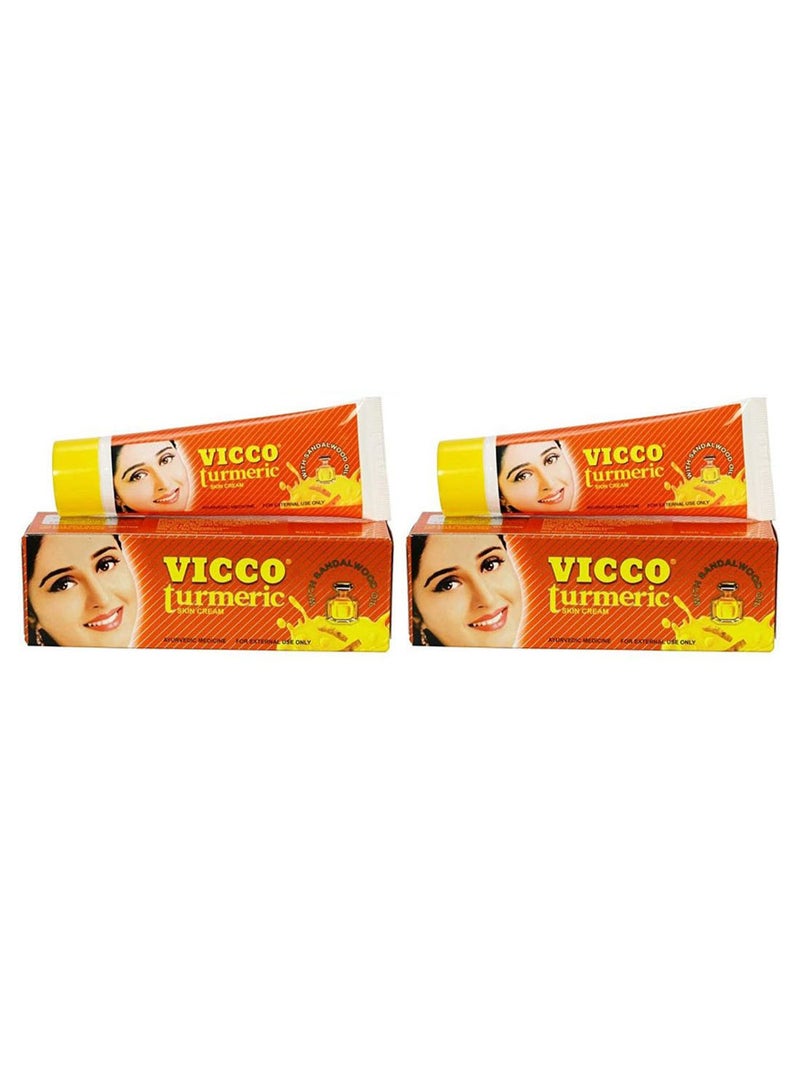 VICCO - 2-Piece Turmeric Vanishing Cream With Sandalwood Oil 50grams - Image 1