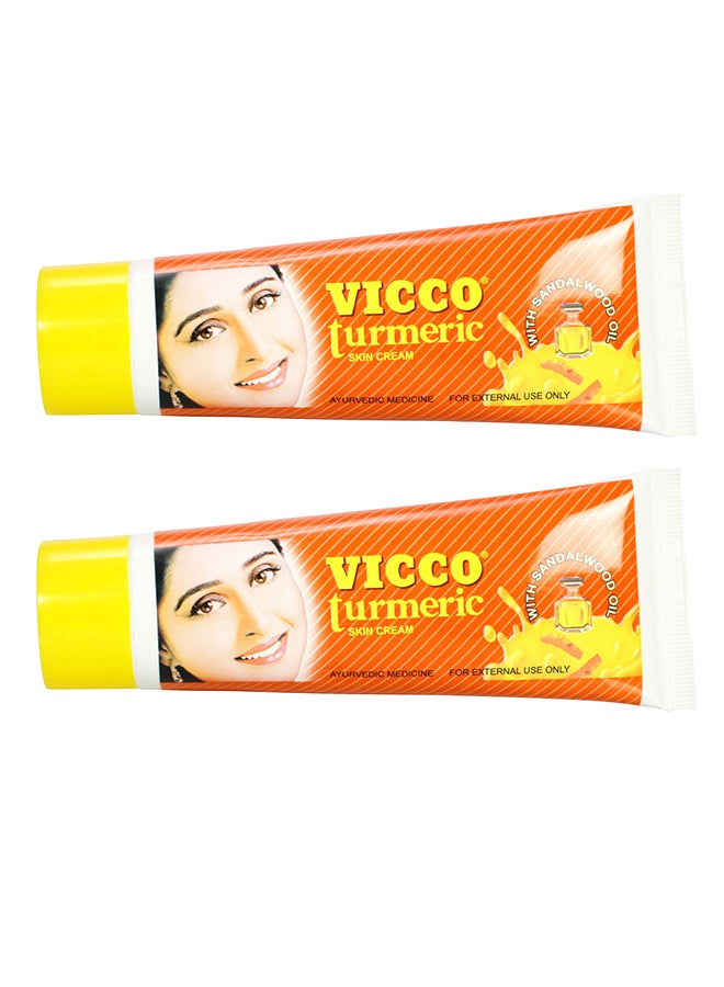 VICCO 2-Piece Turmeric Skin Cream With Sandalwood Oil 70grams  - Image 1