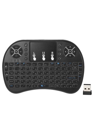 Russian English Wireless Keyboard Remote Control With Touchpad For Smart TV Black - v1556519045/N24583856A_1