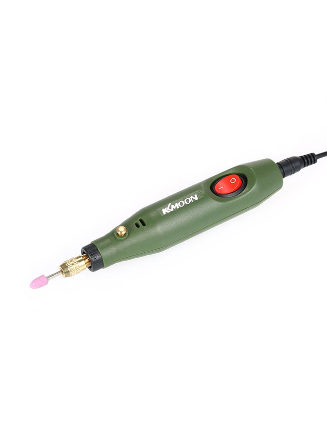 KKmoon DC12V Multi-functional Mini Electric Grinder Set Electric Drill Grg Rotary Tool Kit for Milling Polishing Engraving Green 0.233kg  - Image 2