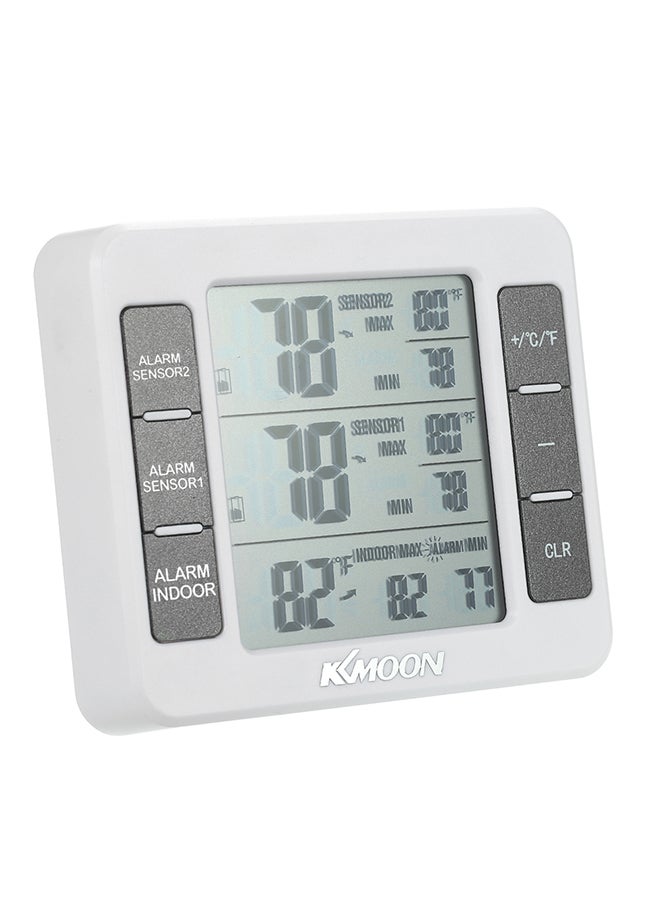 KKmoon Handheld LCD Digital Voltage Diode Temperature Resistance  Current Meter White 0.212kg - Image 3