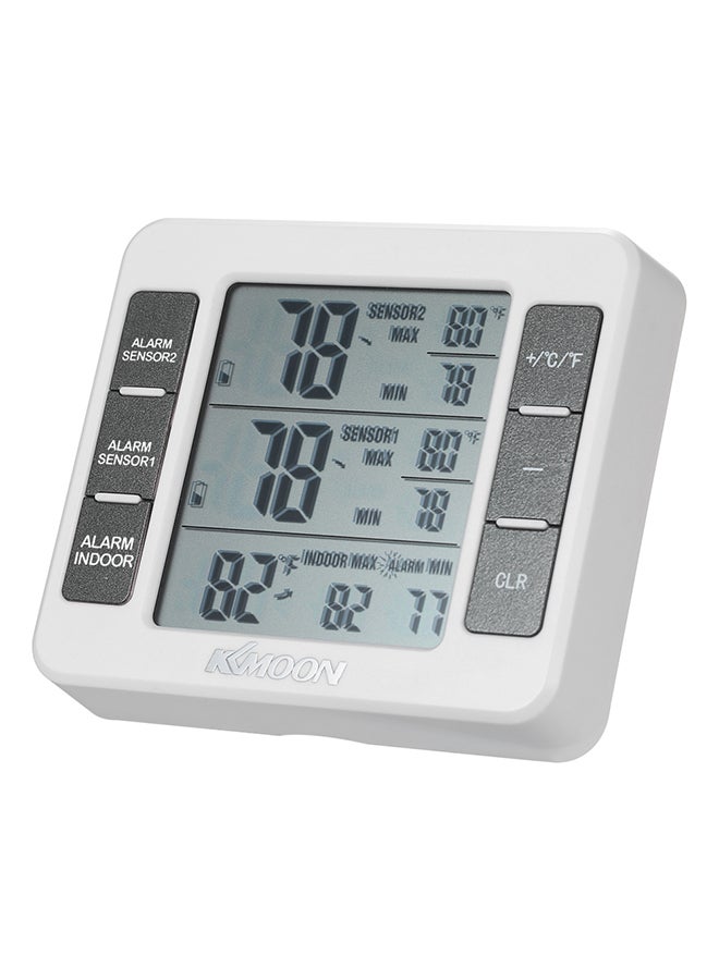 KKmoon Handheld LCD Digital Voltage Diode Temperature Resistance  Current Meter White 0.212kg - Image 4