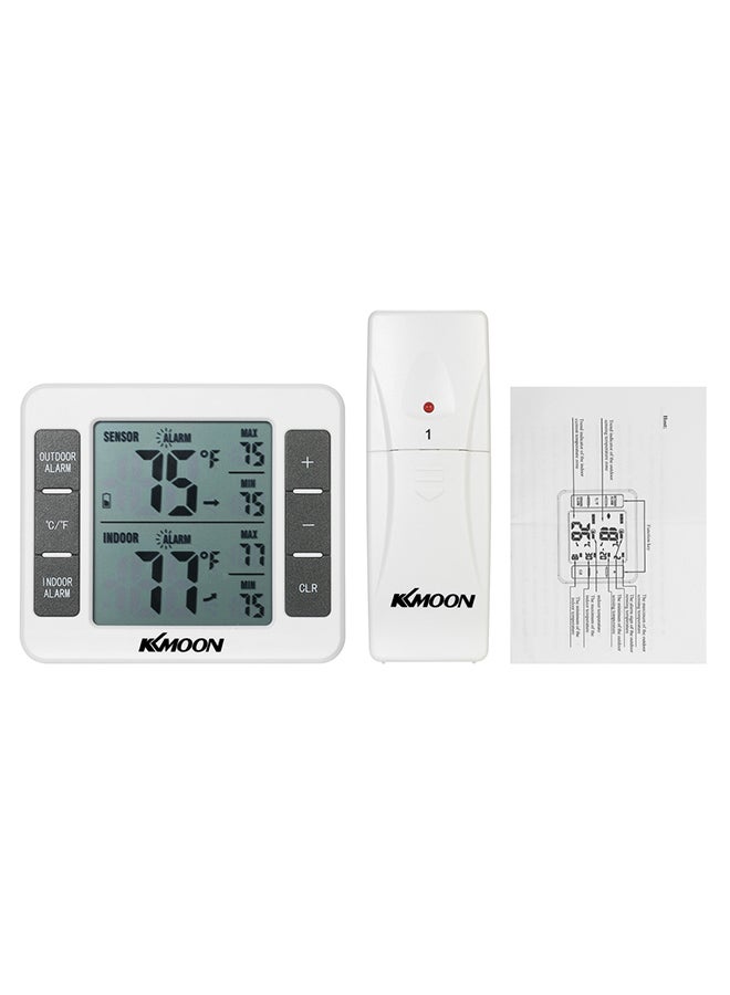 KKmoon Handheld LCD Digital Voltage Diode Temperature Resistance  Current Meter White 0.171kg  - Image 1