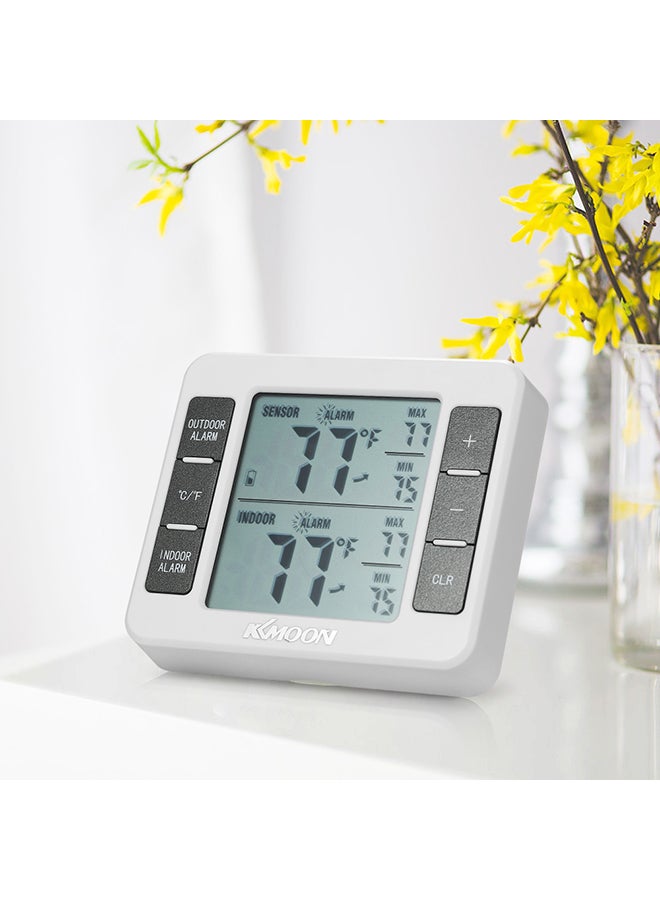 KKmoon Handheld LCD Digital Voltage Diode Temperature Resistance  Current Meter White 0.171kg  - Image 3
