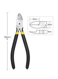 LODESTAR Japan Type High-Carbon Steel Plastic Nippers Diagonal Cutting Plier Black 6inch  - Image 3