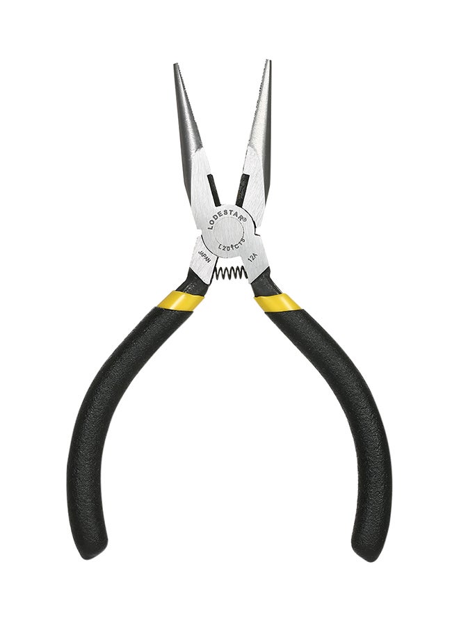 LODESTAR Japan Type High-Carbon Steel Plastic Nippers Long Nose Plier Black 5inch - Image 1