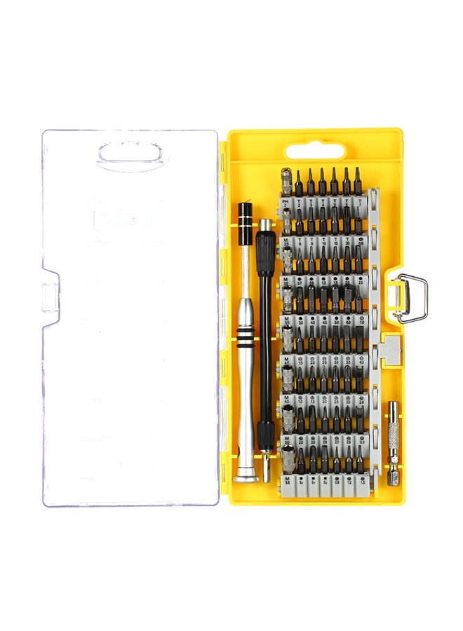 Paron 60-In-1 Multi-Functional Telecommunication Tool Set Yellow 0.342kg 