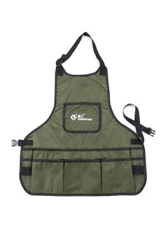 PENGGONG Waterproof Canvas Apron Tools Bag Dark Green/Black 0.23kg  - Image 1