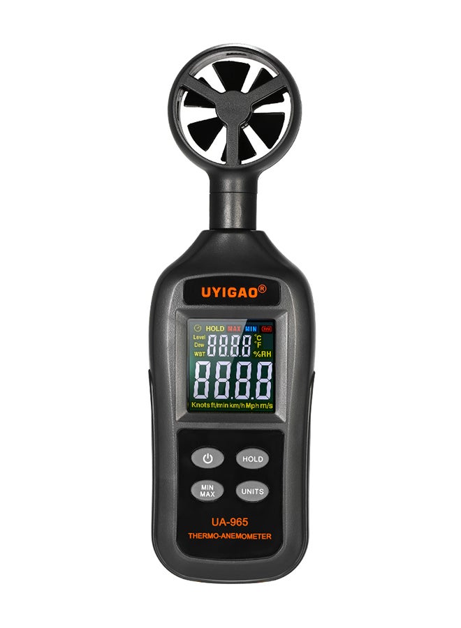 Handheld LCD Digital Voltage Diode Temperature Resistance  Current Meter Black 0.13kg