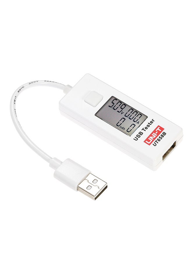 UNI-T Multi-Functional Handheld Lcd Digital Voltage Current Meter Temperature Resistance Diode Tester White 0.036kg 
