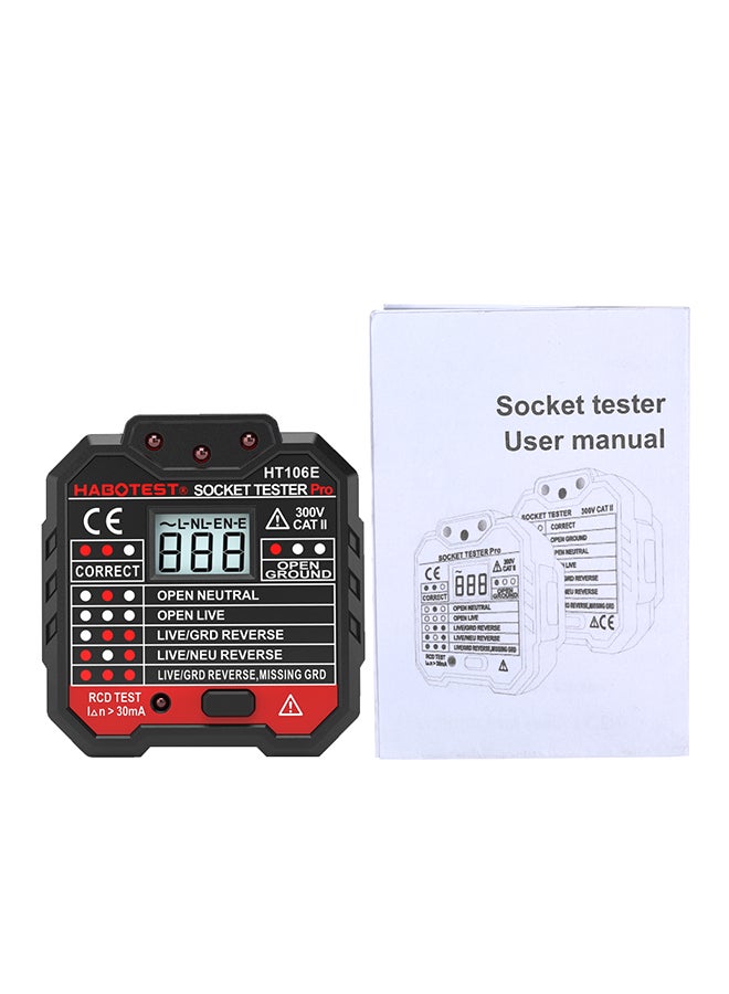 HABOTEST LCD Digital Voltage Diode Current Meter Black 0.09kg  - Image 1