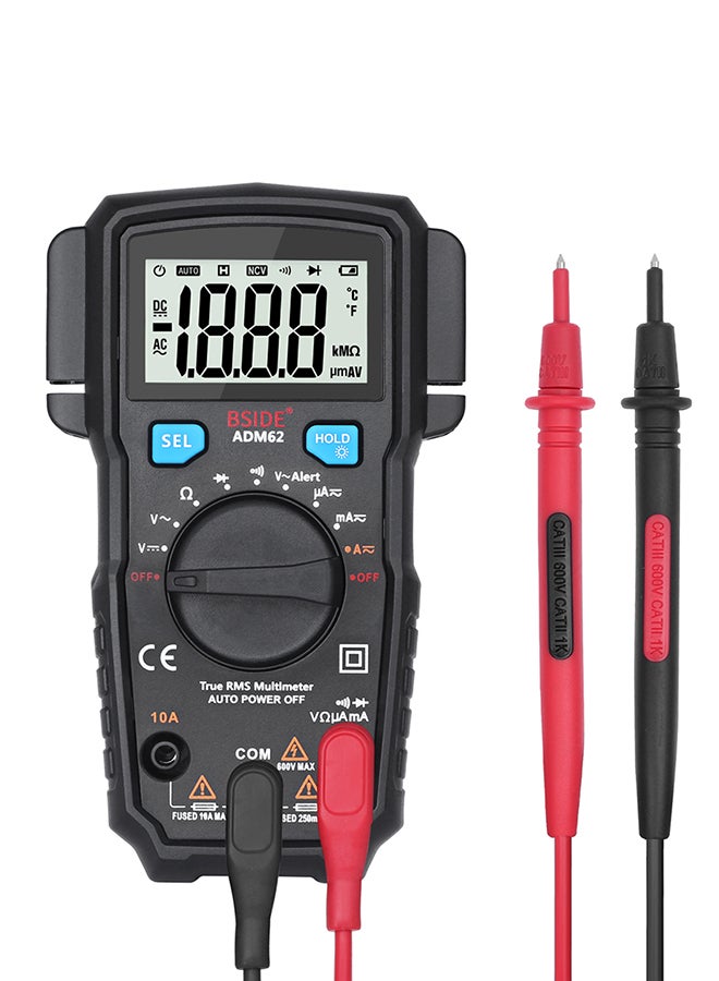 BSIDE Handheld Digital Multimeter Black 0.248kg