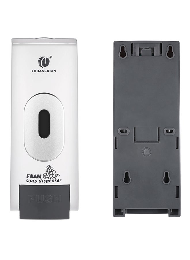 CHUANGDIAN Wall Mount Manual Liquid Hand Foam Soap Dispenser White 0.564kg 