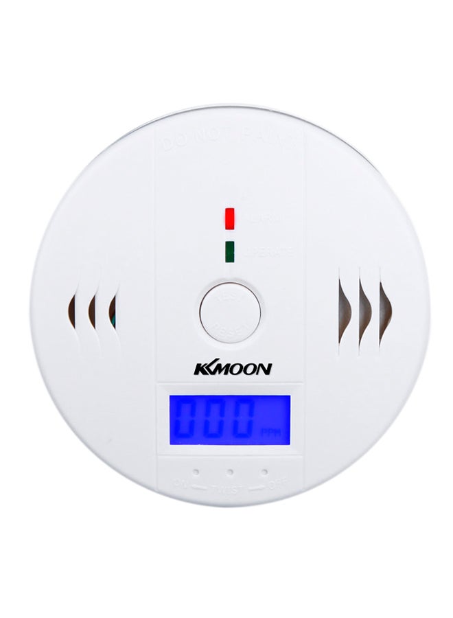 KKmoon - LCD CO Carbon Monoxide Poisoning Sensor Monitor Alarm Detector white 0.118kg - Image 1