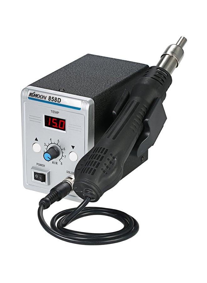 KKmoon 858D 700W High Quality Soldering Station LED Digital Solder Iron Desoldering Station Bga Rework Solder Station Hot AirGun + Electric Iron Set For Smd Smt Dip Multicolor 1.87kg  - Image 3