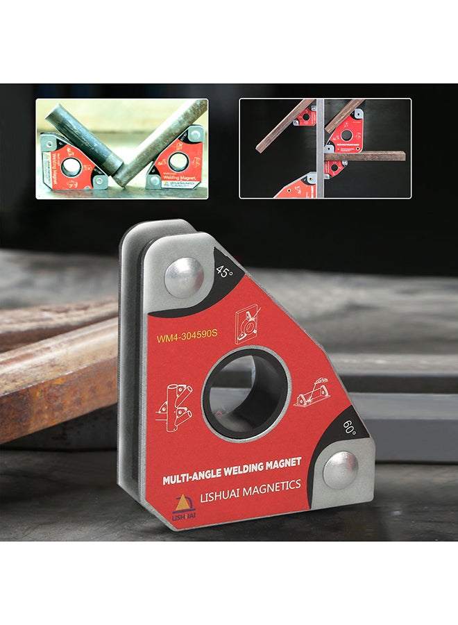 2Pcs Multi-Angle Mini Neodymium Welding Magnet Magnetic Clamp Holder 30°/60°/45°/90° Multicolour 0.222kg
