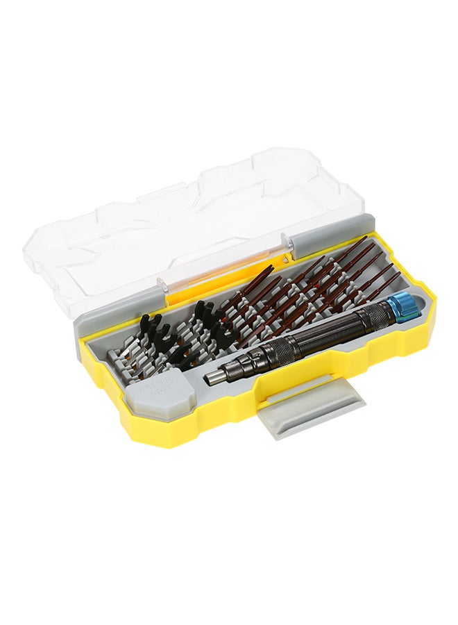 24 In 1 Multi-Functional Precision Telecommunication Tool Magnetic Torx Hex Slotted And Phillips Screwdrivers Set RepairTools Kit For Cellphone Laptop Multicolor 0.303kg