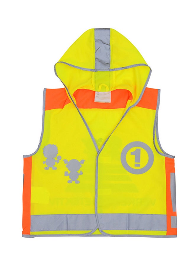 SFVest High Visibility Children Safety Reflective Vest Kindergarten Reflecting Coat Safety Clothing Reflective Clothes Vests Sport Reflective Fabric Outdoor Safety Road Traffic Warning For Kids Boy Girl Yellow 0.2kg 