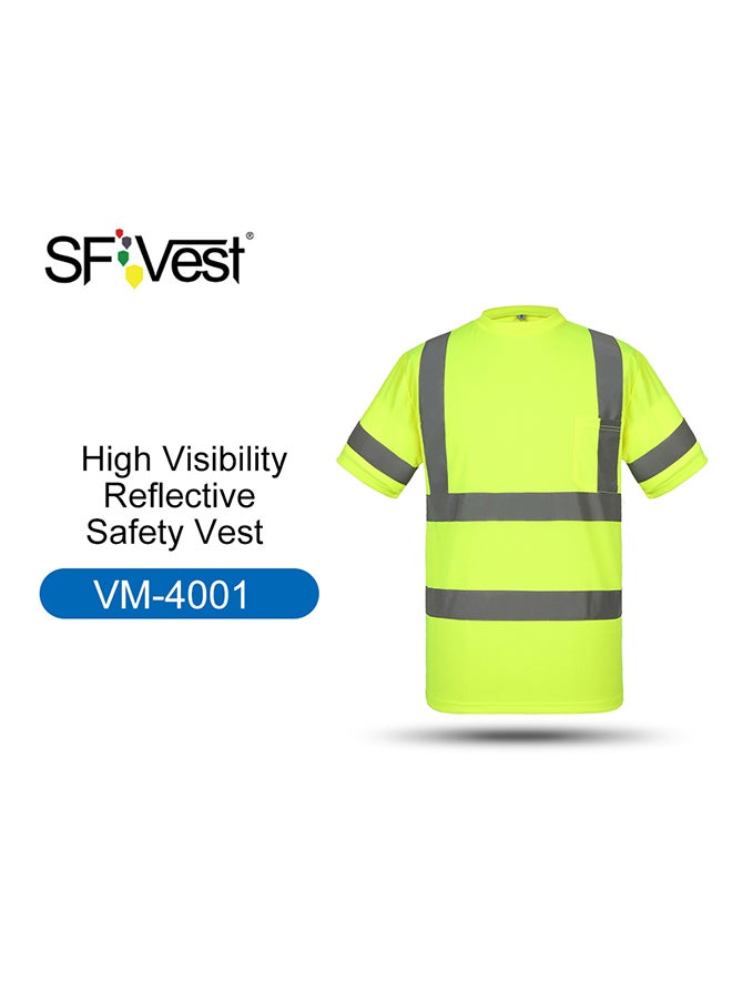 SFVest High Visibility Reflective Safety Work Shirt Yellow 0.4kg  - Image 2