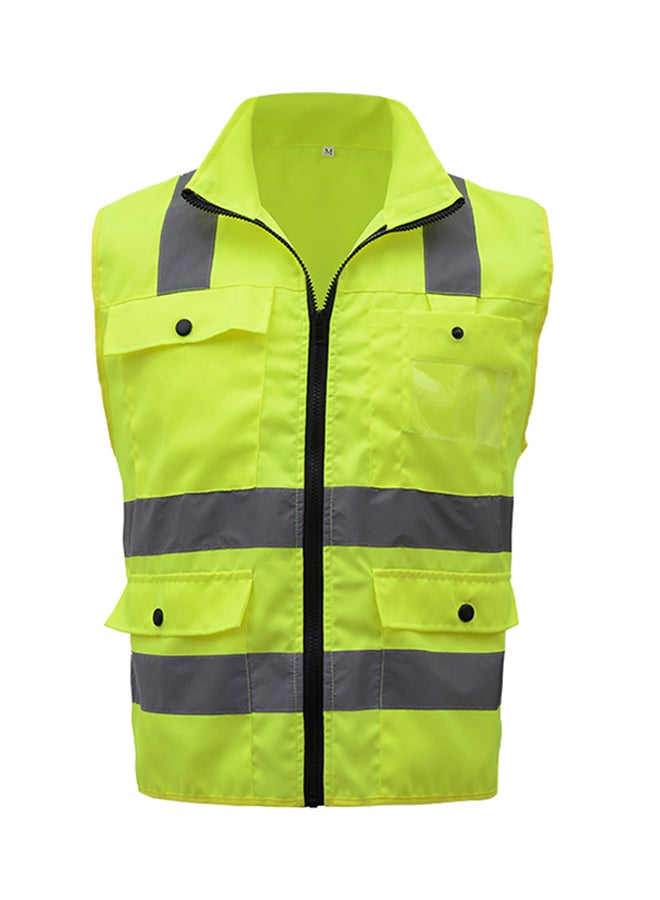 SFVest High Visibility Reflective Safety Work Vest With Multiple Pockets Yellow 0.42kg 