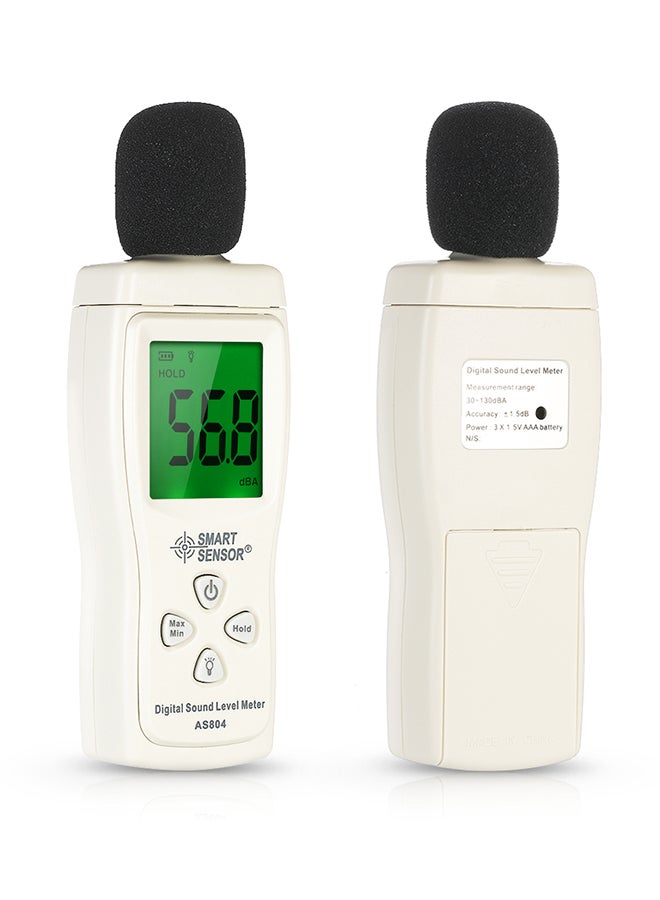 SMART SENSOR Mini Digital Sound Level Meter White 0.11kg  - Image 2