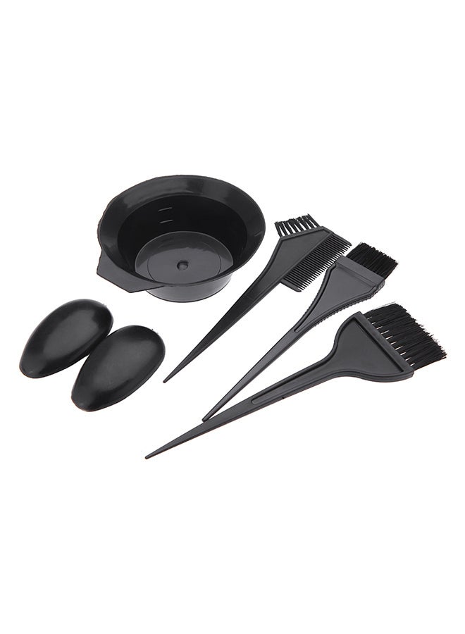 ANSELF 5-Piece Hairdressing Brush Combo Black