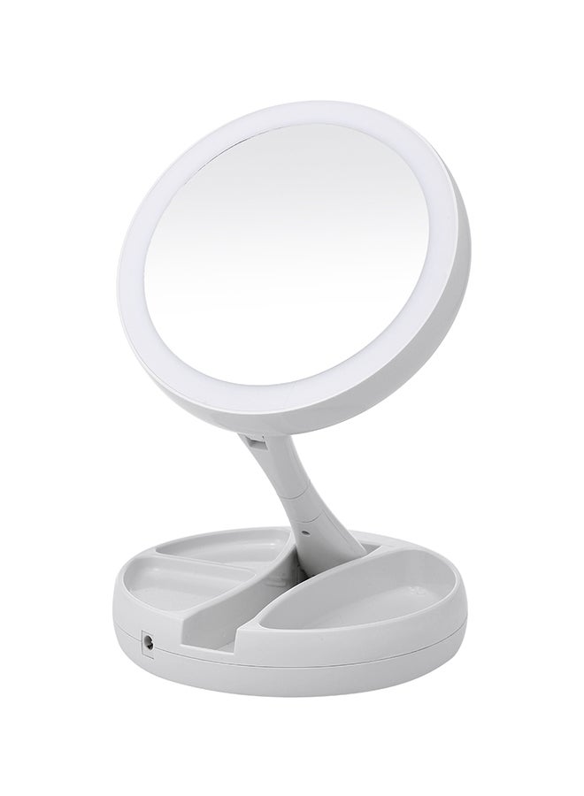 ANSELF LED Lighted Makeup Mirror Silver