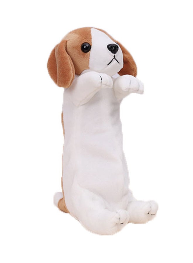 Sharpdo Creative Cartton Pencil Case Plush Border Collie White/Brown/Black