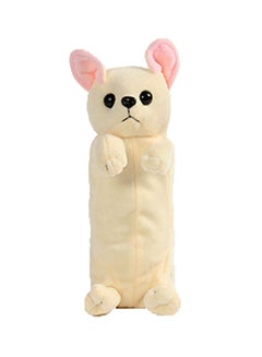 Creative Cartton Pencil Case Plush Chihuahua Beige/Pink/Black
