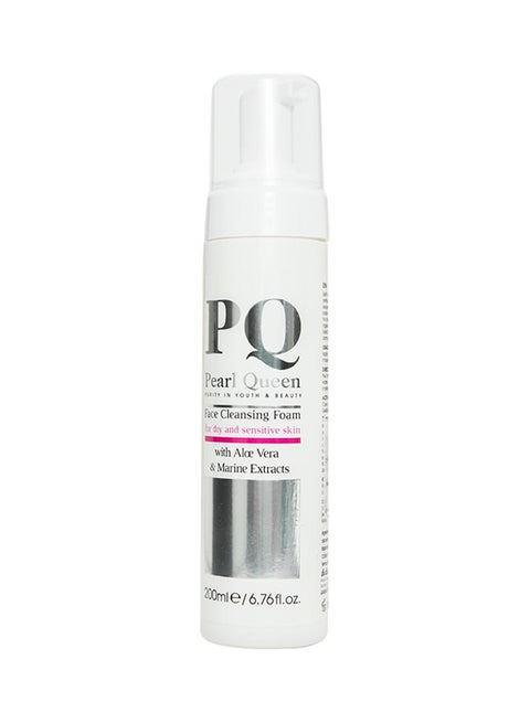 Face Cleansing Foam For Dry And Sensitive Skin With Aloe Vera And Marine Extracts 200ml