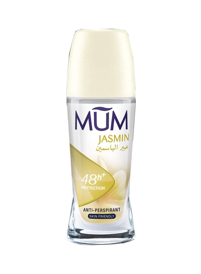 MUM - Jasmine Perfumed Antiperspirant Roll-On Deodorant White 50ml - Image 1