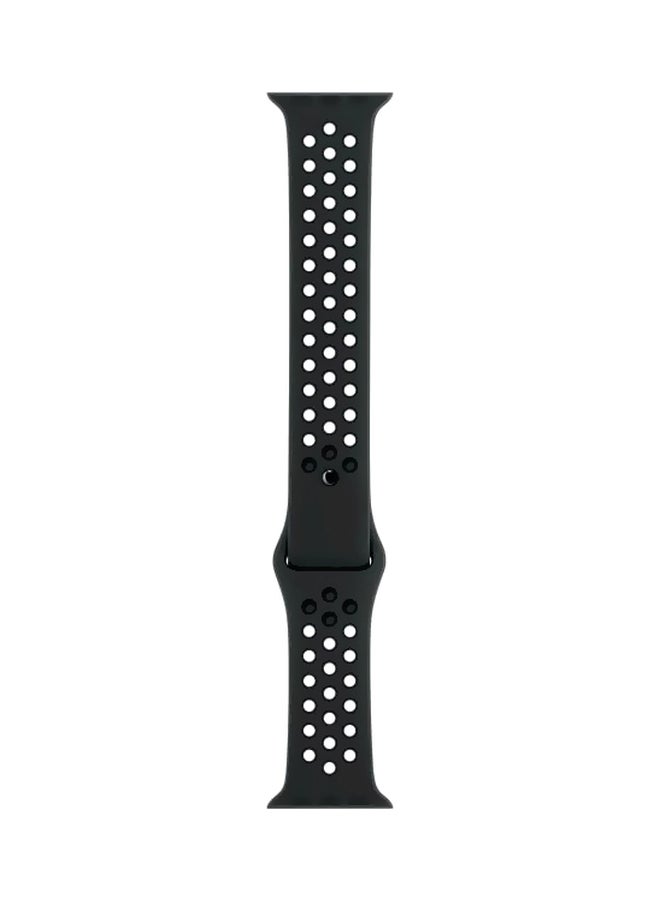 Liger - Silicone Bracelet For Apple Watch Series 1/2/3/4 38/40 mm Black - Image 1