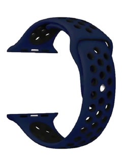 Silicone Bracelet For Apple Watch Series 1/2/3/4 38/40 mm Blue/Black