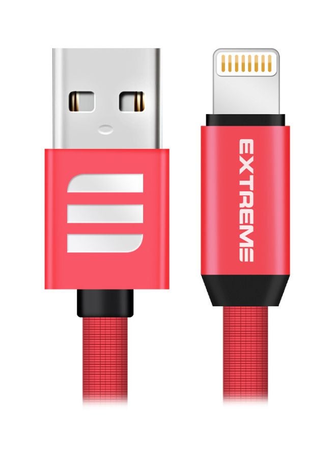 G-TiDE EXTREME Creative Series Lightning Data Sync Charging Cable Red - Image 1