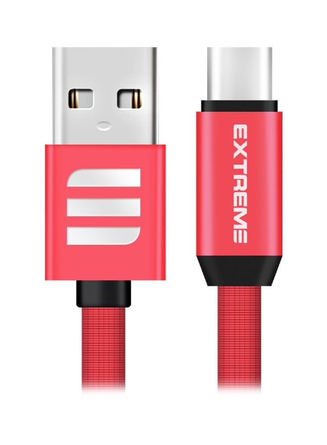 G-TiDE EXTREME Creative Series Type-C Data Sync Charging Cable Red - Image 1
