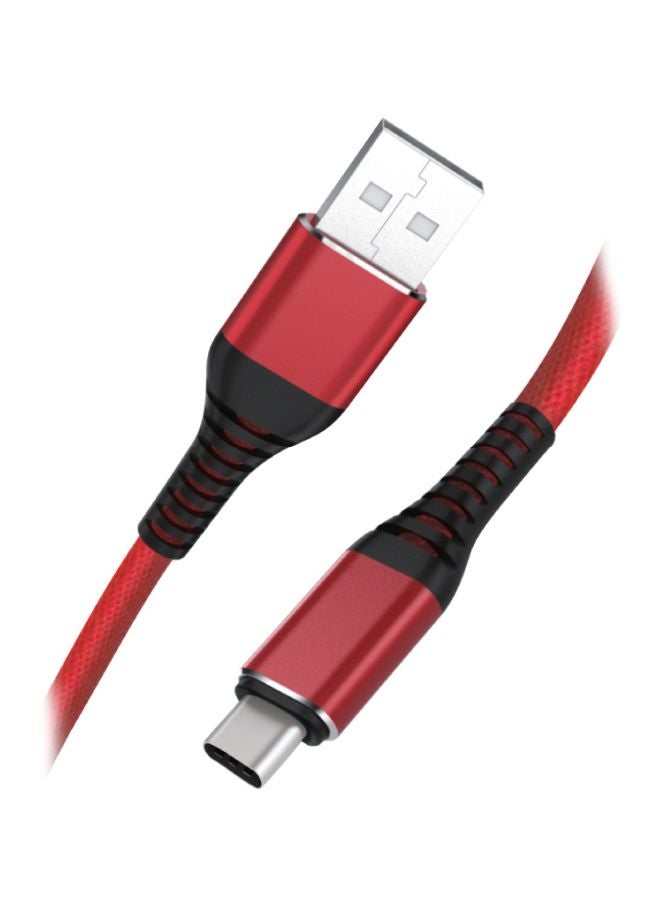 جي تايد إكستريم كابل شحن من النوع C أحمر وأسود - Image 1