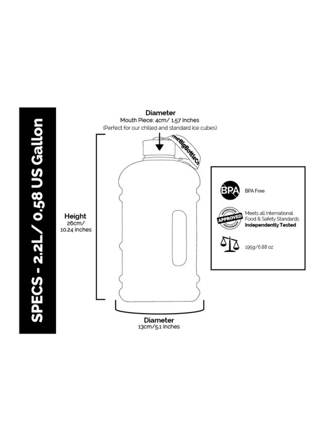 The Big Bottle Co Water Bottle Black Rose 26x13cm - Image 4