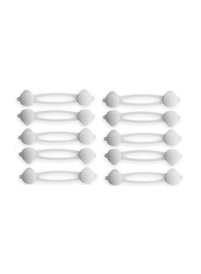 10-Piece Baby Safety Care Plastic Cabinet Protect Locks