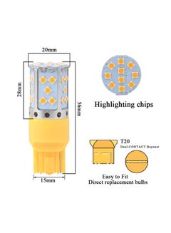 كونبيكس مجموعة مصابيح إشارة الانعطاف LED العالمية المكونة من قطعتين - M8-H1  - Image 2