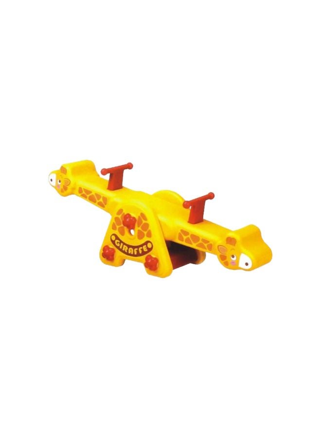 Kids Playground Equipment Cute Animal Baby Plastic Rocker Outdoor Children Small Seesaw For Kindergarten 134x35x58cm