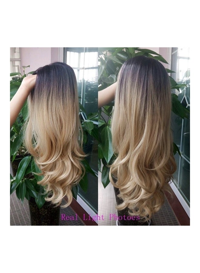 باروكة شعر مجعدة ذهبي/أرجواني M - Image 3